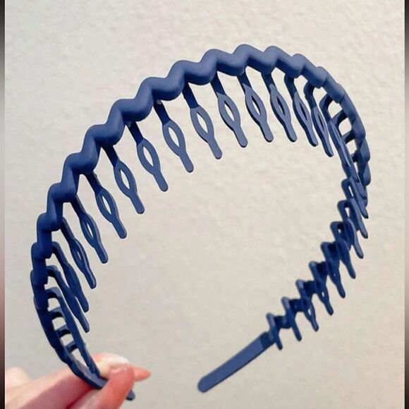 9pc Solid Wave-Shape Hair Claw Hairband - Picture 6 of 12